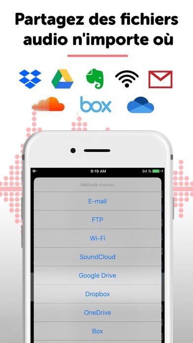 Alon Dictaphone-Voice Recorder Capture d'écran de l'application #3