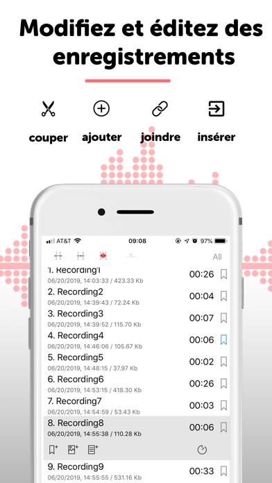 Alon Dictaphone-Voice Recorder Capture d'écran de l'application #4