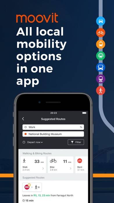 Moovit: All Transit Options Скриншот приложения #1