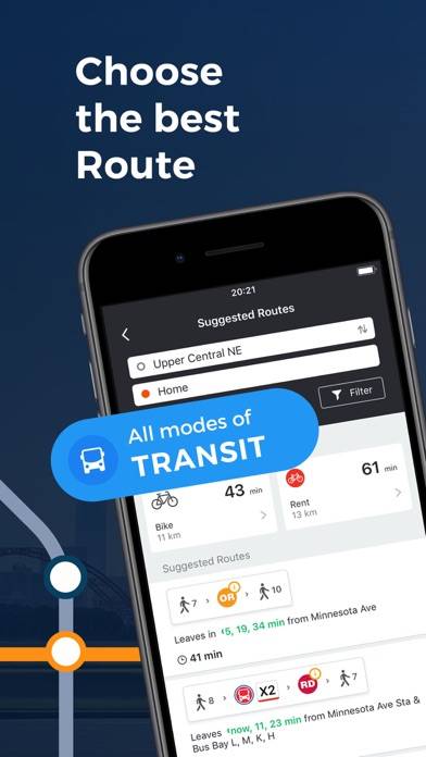 Moovit: All Transit Options Schermata dell'app #2