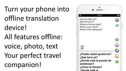 Offline Translator Pro 8 lang Capture d'écran de l'application #1