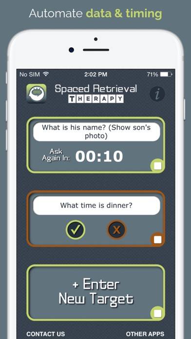 Spaced Retrieval Therapy App screenshot