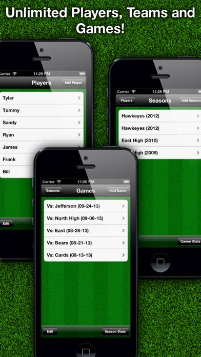 Football Stats Tracker Touch App screenshot #3