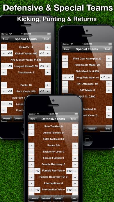 Football Stats Tracker Touch App screenshot #5
