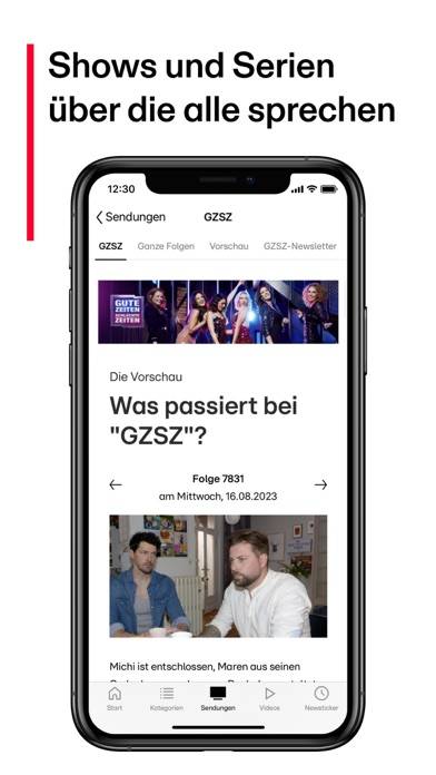 RTL.de: News, Stories & Videos App-Screenshot