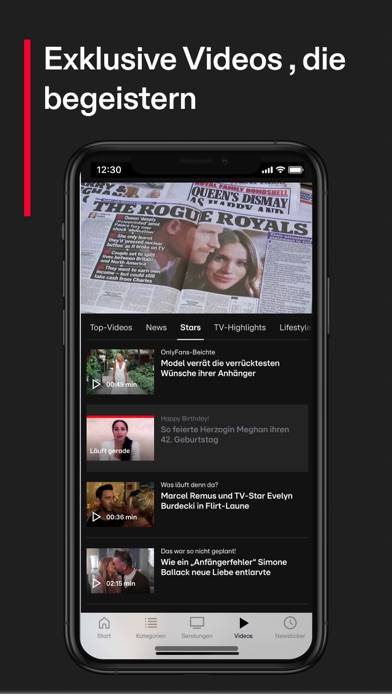 RTL.de: News, Stories & Videos App-Screenshot