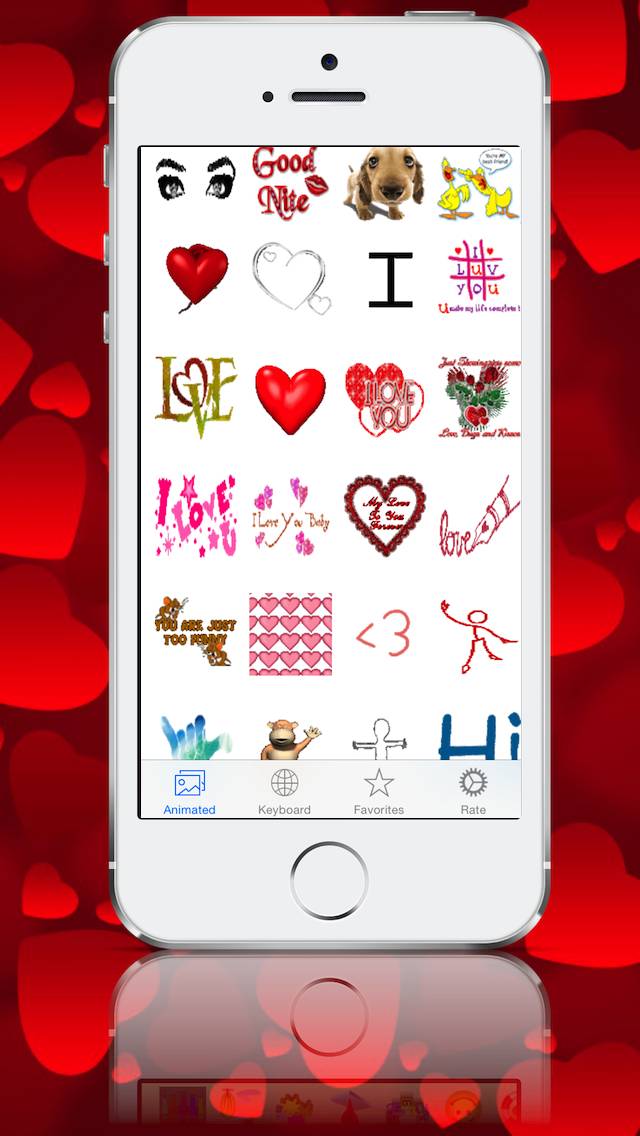 Amore Emojis - Invio di nuovi messaggi con immagini animati testo utilizzando le emoticon