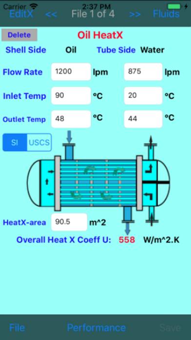 Heat Exchanger Performance screenshot