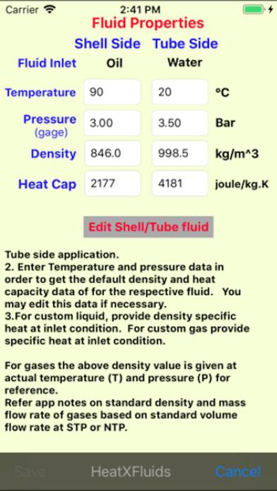 Heat Exchanger Performance Schermata dell'app