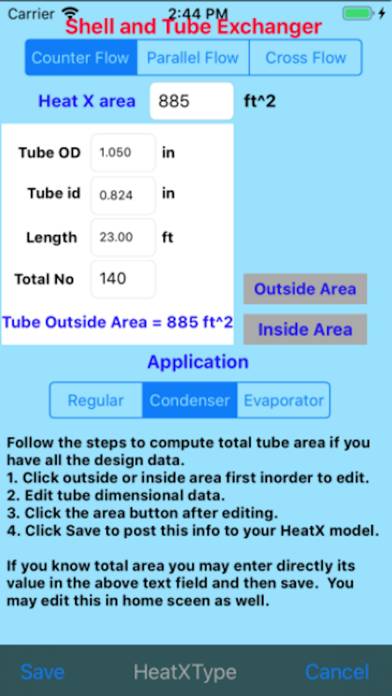 Heat Exchanger Performance Schermata dell'app