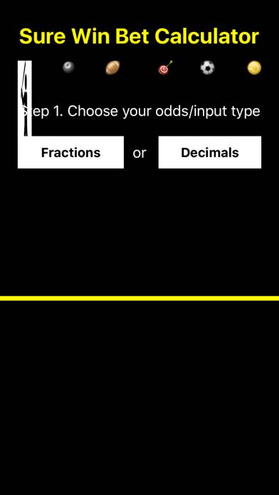 Sure Win Bet Calculator game screenshot
