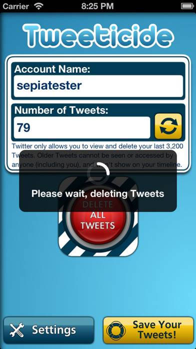 Tweeticide App screenshot #3