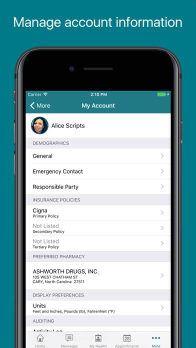 FollowMyHealth App screenshot