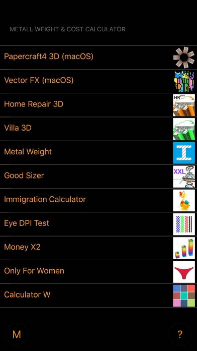 Metal Weight & Cost Calculator App screenshot