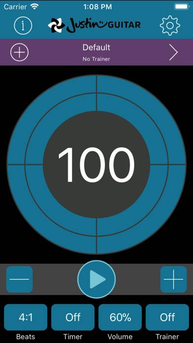 Time Trainer Metronome App screenshot #1