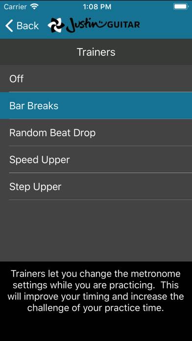 Time Trainer Metronome App screenshot #2