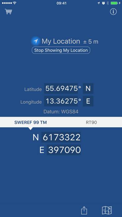Swedish Coordinates App screenshot #2