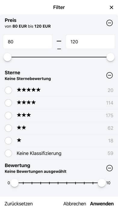 Ehotel Hotelbuchungsplattform App-Screenshot