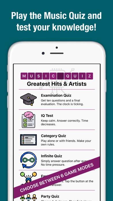 Music Quiz plus App skärmdump #1