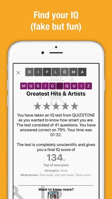 Music Quiz plus Capture d'écran de l'application #4