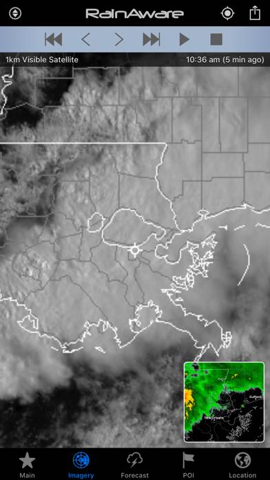 RainAware Weather Timer App screenshot