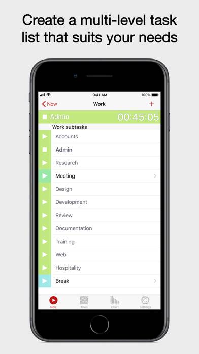 Now Then Time Tracking Pro Captura de pantalla de la aplicación #4
