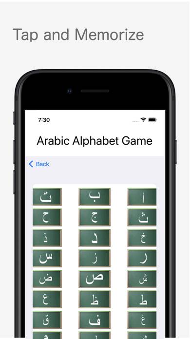 Arabic Alphabet Game Captura de pantalla de la aplicación #1