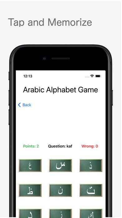 Arabic Alphabet Game App screenshot #2