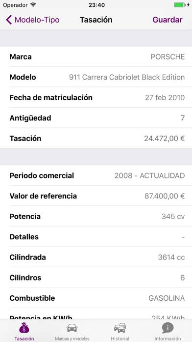 TasaCoches Captura de pantalla de la aplicación #3