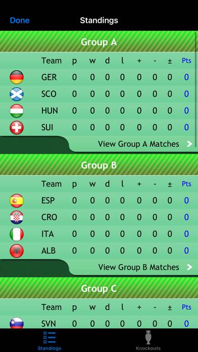 Euro Football 2024 Live scores Schermata dell'app #3
