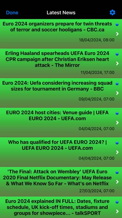 Euro Football 2024 Live scores Schermata dell'app #4