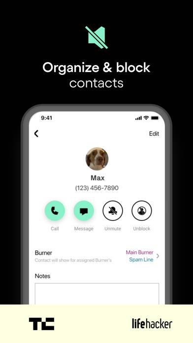 Burner: Second Phone Number App screenshot