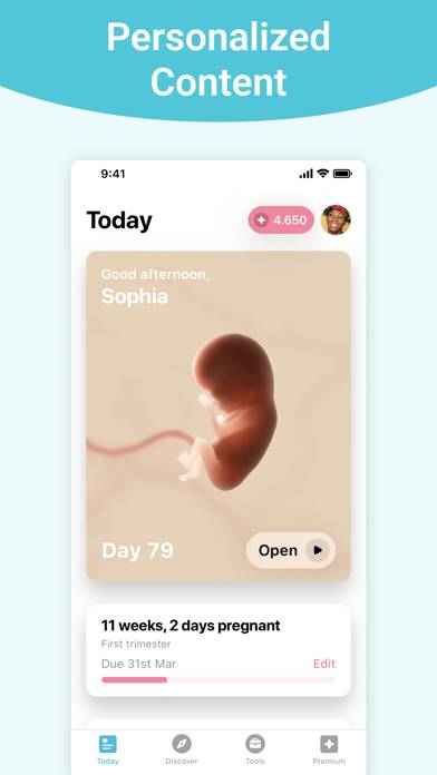 Pregnancy plus | Tracker App Schermata dell'app #1