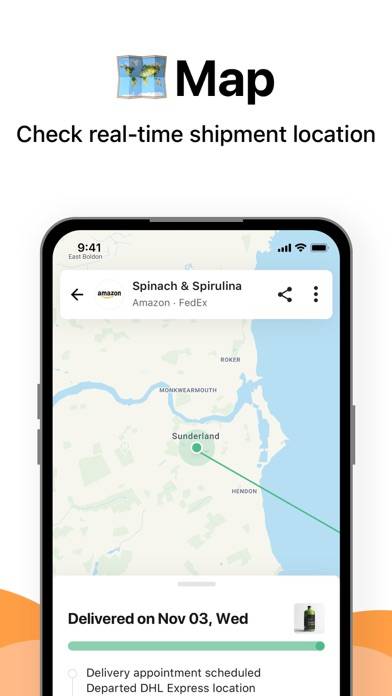 AfterShip Package Tracker Captura de pantalla de la aplicación #2
