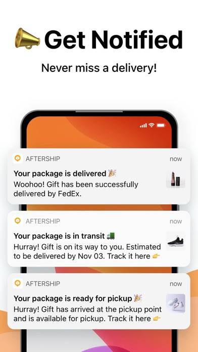 AfterShip Package Tracker Captura de pantalla de la aplicación #3