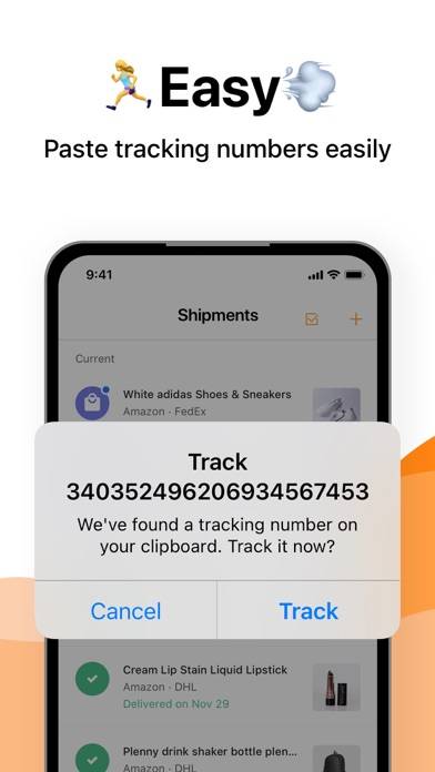 AfterShip Package Tracker Schermata dell'app #5