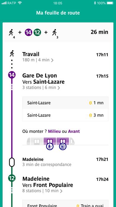 Bonjour RATP Schermata dell'app #3