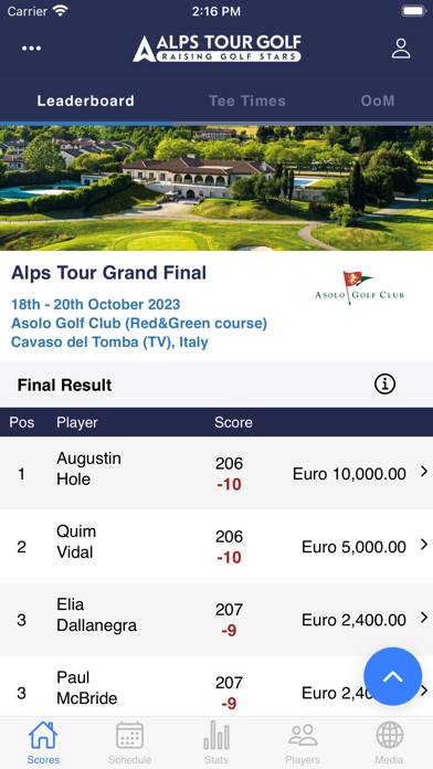 Alps Tour Golf App screenshot #1
