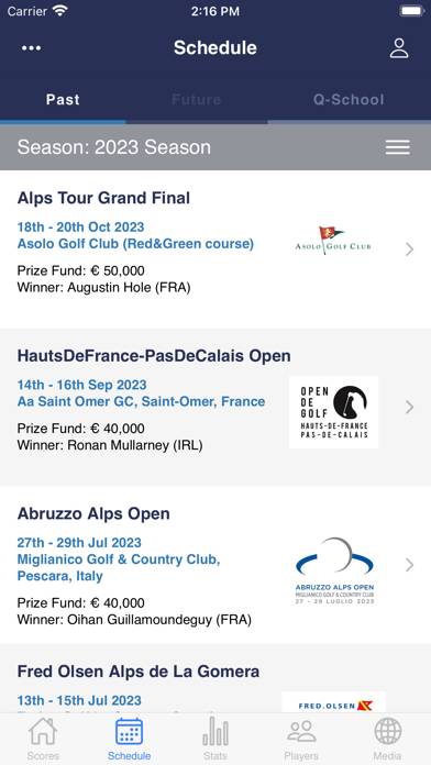 Alps Tour Golf capture d'écran