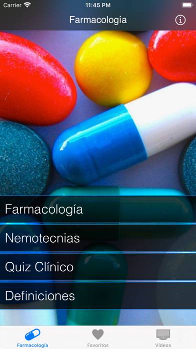 Farmacología Clínica Captura de pantalla de la aplicación #1