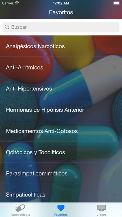 Farmacología Clínica Captura de pantalla de la aplicación #4