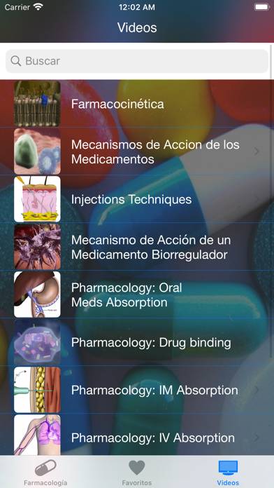 Farmacología Clínica Captura de pantalla de la aplicación #5
