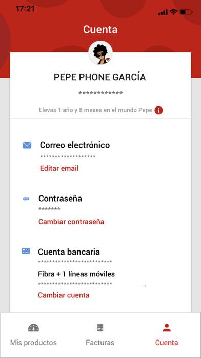 Mi Pepephone Captura de pantalla de la aplicación