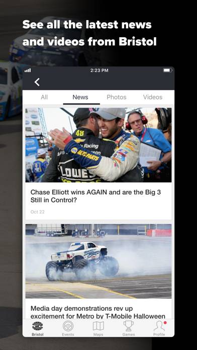Bristol Motor Speedway App screenshot