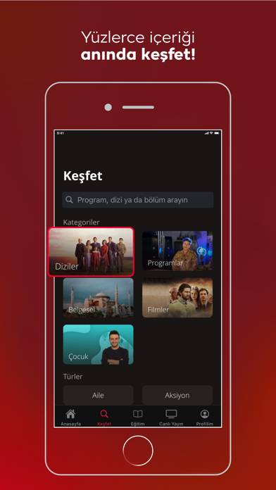TRT İzle: Dizi, Film, Canlı TV App screenshot #6