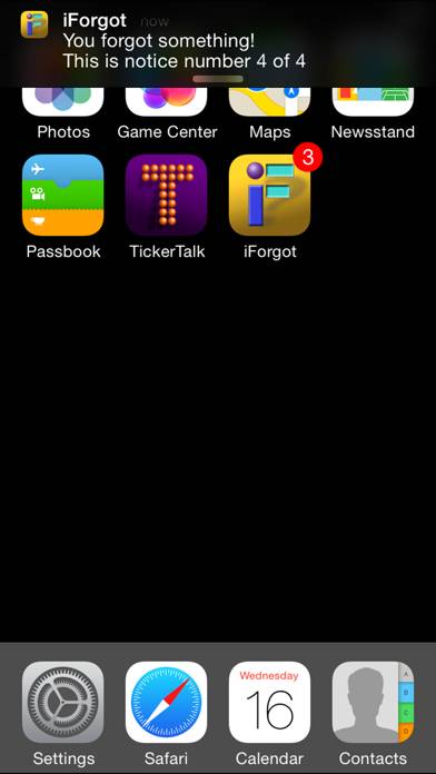 IForgot Captura de pantalla de la aplicación