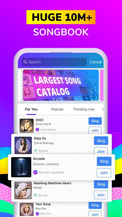Smule: Karaoke Music Studio Captura de pantalla de la aplicación #3