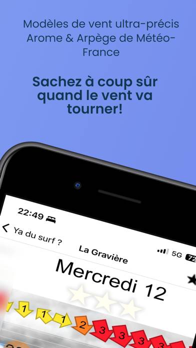 YaduSurf : Vagues, Vent, Spots Capture d'écran de l'application