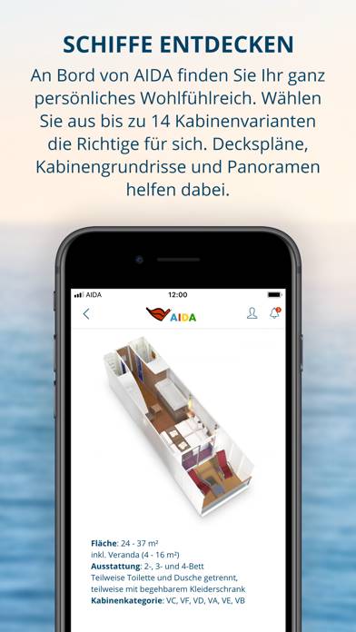 AIDA Cruises App-Screenshot