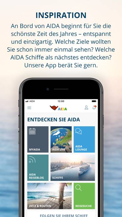 AIDA Cruises App-Screenshot